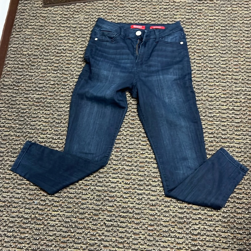 Guess LA High Rise Skinny Stretch blue jean’s size 12